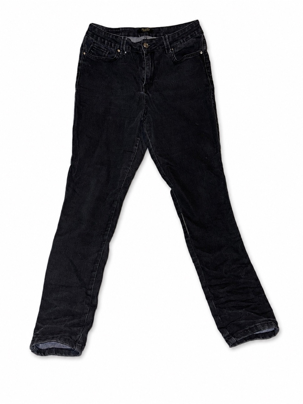 Women’s Black Straight-Leg Jeans